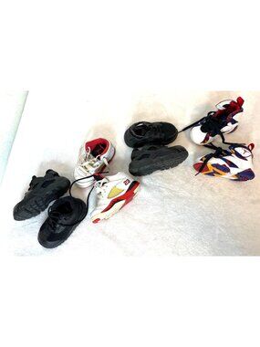 Lot 4 Pair Nike toddler Shoes Jordans Size 4C and 5C Retro Nothing but Net ++